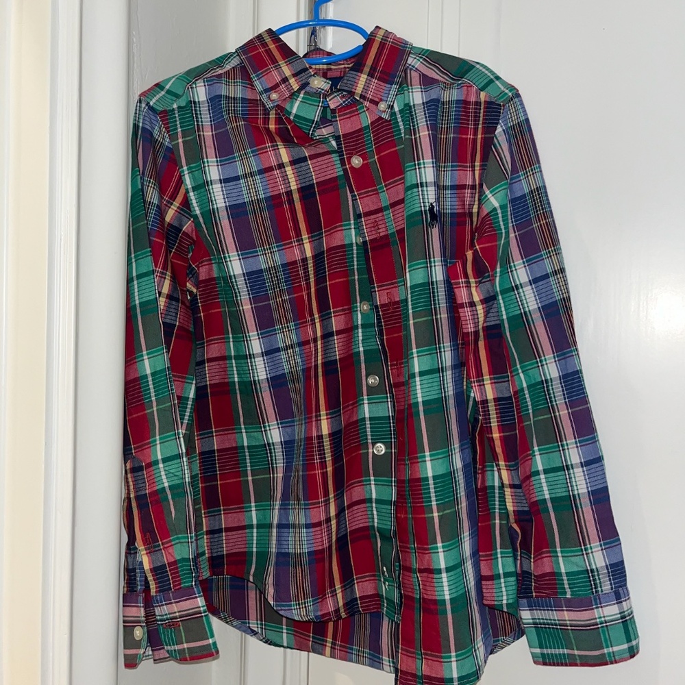 Boys Ralph Lauren Long Sleeve Button Down Polo